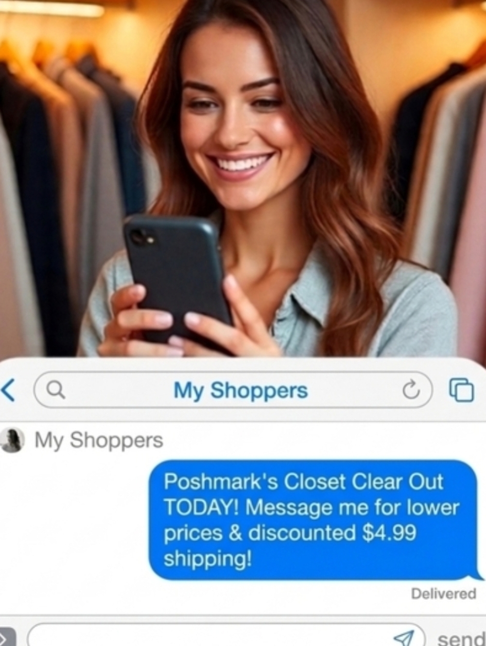 Msg TODAY for ⬇️ PRICES & S/h! Save $s + Get $4.99 SH on Closet Clear Out Days!